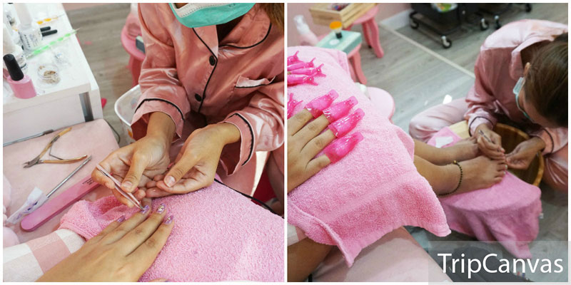 5 places to get a gel manicure near shopping places in Bangkok from 250 Baht